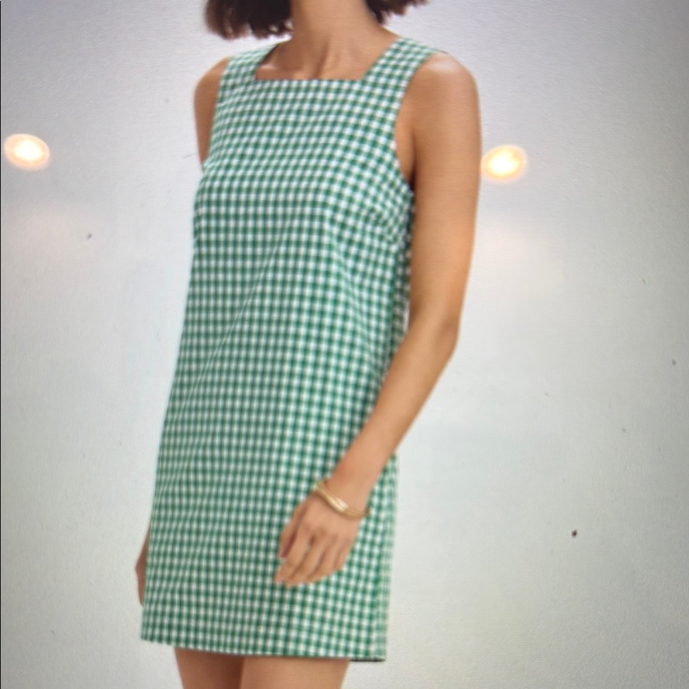 Remwick Sport square neck gingham dress xl
